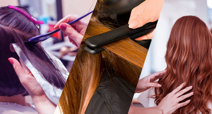 Hair straightening and Coloring with color correction courses in Colombo.